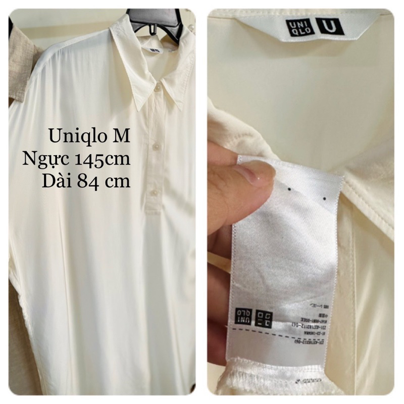Áo phom dài Suông Linen Uniqlo