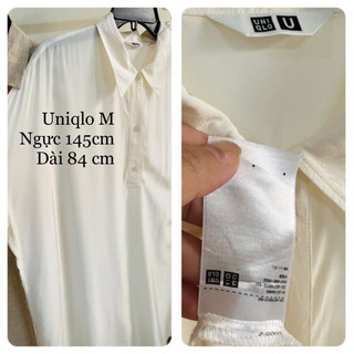 {2hand}{Uniqlo} Áo phom dài Suông Linen Uniqlo