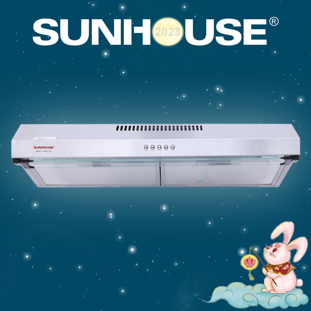 Máy hút mùi vỏ inox SUNHOUSE SHB6118I - Bảo hành tại nhà 18 tháng