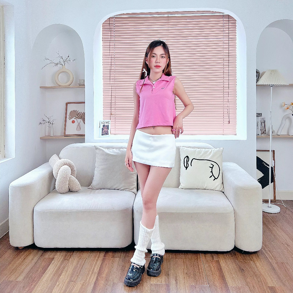 Áo Thun Crop Polo BLOOMDAY