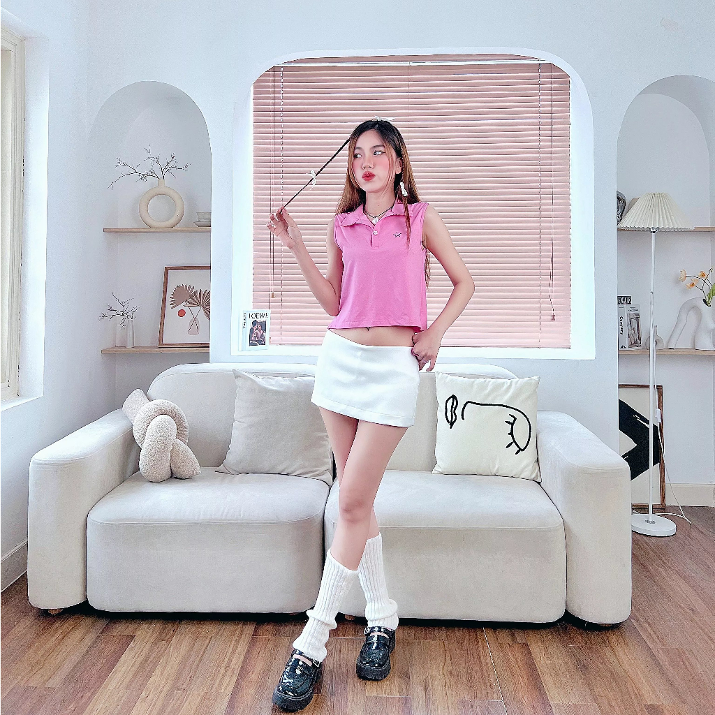 Áo Thun Crop Polo BLOOMDAY