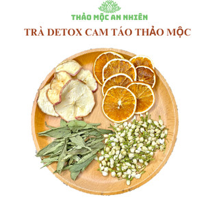 Trà detox cam táo thảo mộc (Cam, táo, hoa nhài, cỏ ngọt) Đẹp dáng, thanh lọc cơ thể