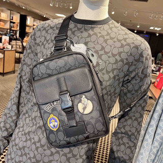 Túi đeo chéo nam Coach Disney Track Pack đính sticker