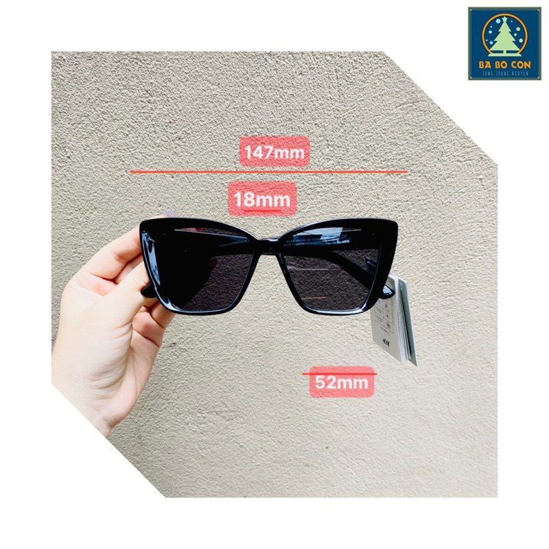 Kính râm nữ HM US Tuyệt đẹp, có bill và mail mua hàng tại web hãng, tặng kèm hộp và khăn