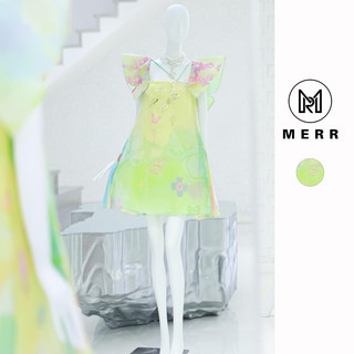 Đầm xanh cánh tiên đinh hồ điệp | merrchuyenvay