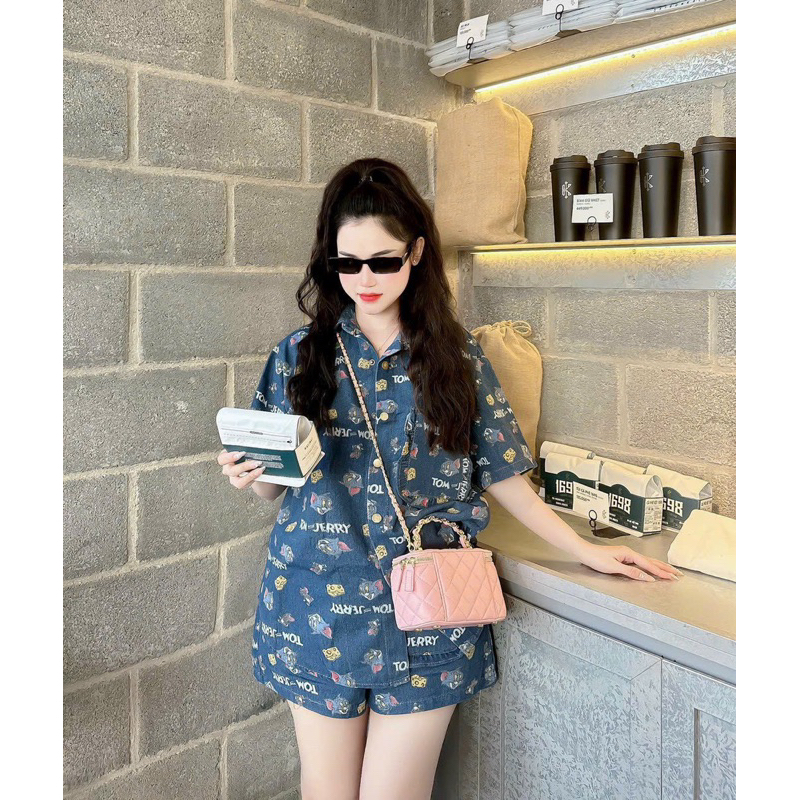 SET BỘ GẤU DÂU KAKI JEANS BIGSIZE 60-95KG