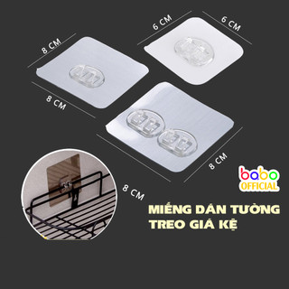 Miếng Dán Móc Tự Dính cho Kệ dán tường Bền Chắc Có Thể Tái Sử Dụng Mà Không Làm Hỏng Tường (TL28)