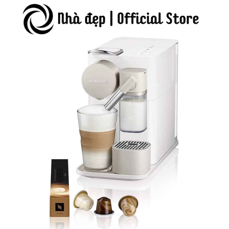 Máy Pha Cà Phê Viên Nén Delonghi Nespresso Lattissima One EN510, Espresso, Cappuccino,19 Bar, EU, BH 12 Tháng, nhadep_99