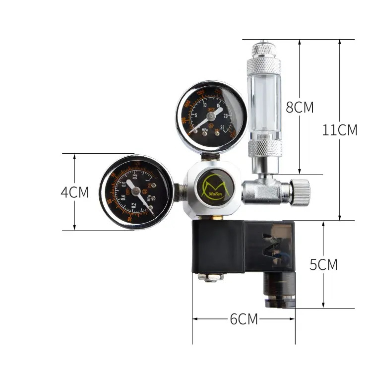 Van điện CO2 Mufan chính hãng ren G5/8 cho hồ thủy sinh