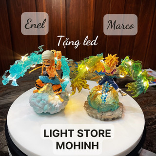Đồ chơi mô hình nhân vật marcor enel trong anime one piece, chibi g5 kèm led sưu tập, trang trí, decor bộ quà tặn