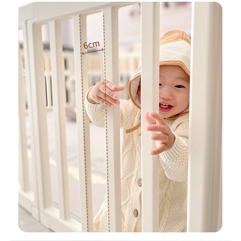 Quây cũi nhựa Momykids kích thước m5xm8 và 1m8x2m tặng 100 bóng và 01 thảm