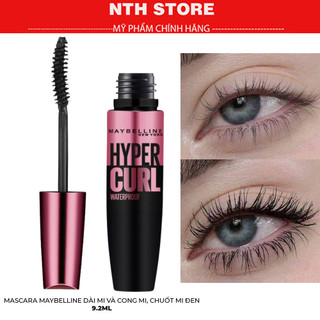 Mascara maybelline new york dài mi và cong mi chuốt mi đen 9.2ml