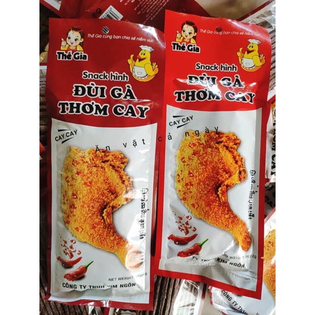 Snack Tăm Cay Hình Đùi Gà Thơm Cay, Tăm Cay, Que Cay, Đồ Ăn Vặt Hot Cổng Trường
