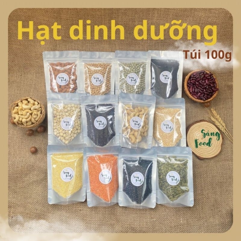 100gr Hạt Dinh Dưỡng Khô Sống Làm Sữa Hạt, Ăn Dặm, Nguyên Liệu Làm Ngũ Cốc