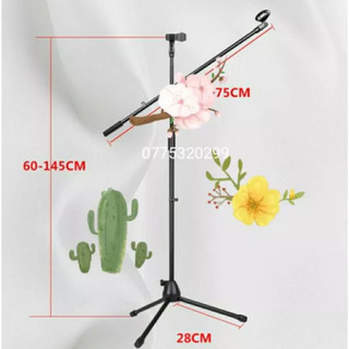 Chân mic đứng 3 chân cỡ lớn boom