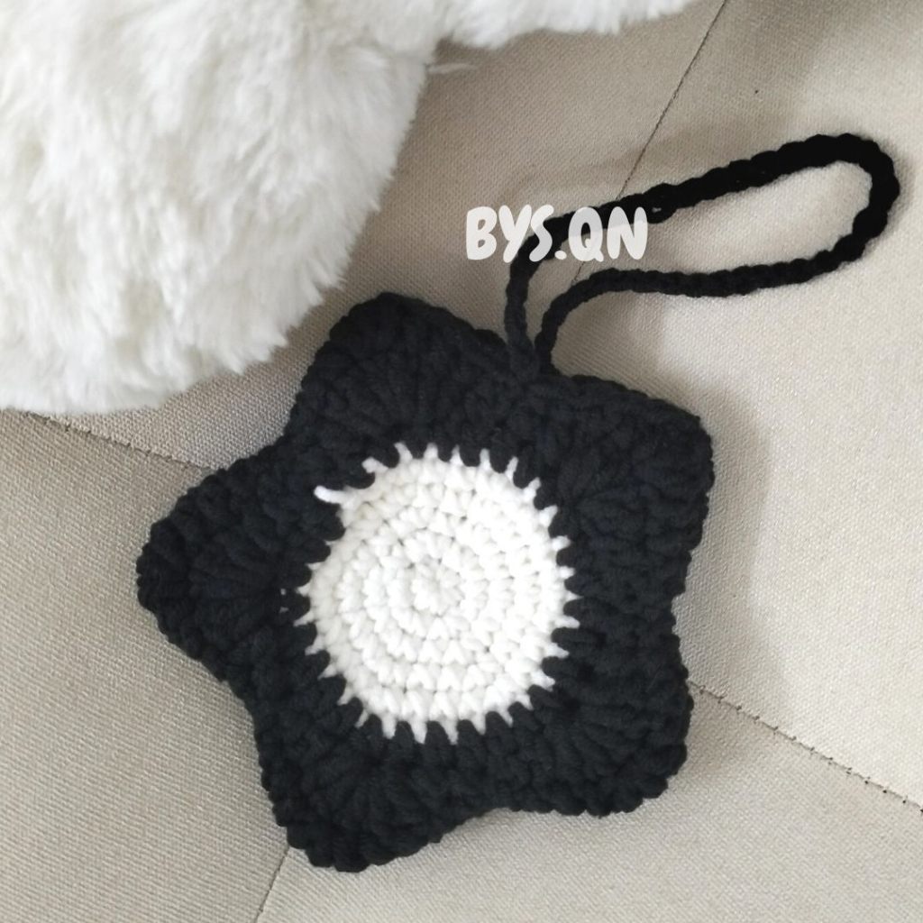 Túi/ Móc khóa len đan đựng airpod, tai nghe, chìa khóa,..."Star Bag"