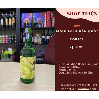 soju Hàn Quốc KORICE 12% 360ml-Vị kiwi