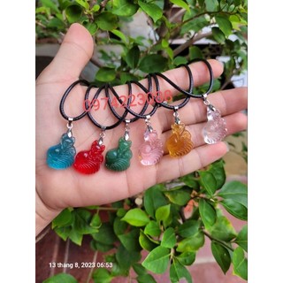 Dây chuyền hồ ly chín đuôi ôm hoa