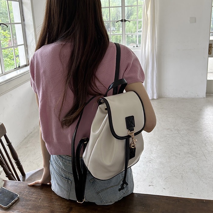 Ba lô nhỏ màu sắc tương phản phong cách thời trang mã T38