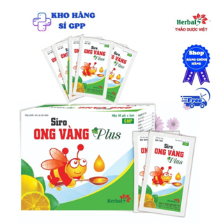 Siro Ong Vàng PlusHỗ trợ giảm ho, giảm đờm, hỗ trợ giảm đau rát họng