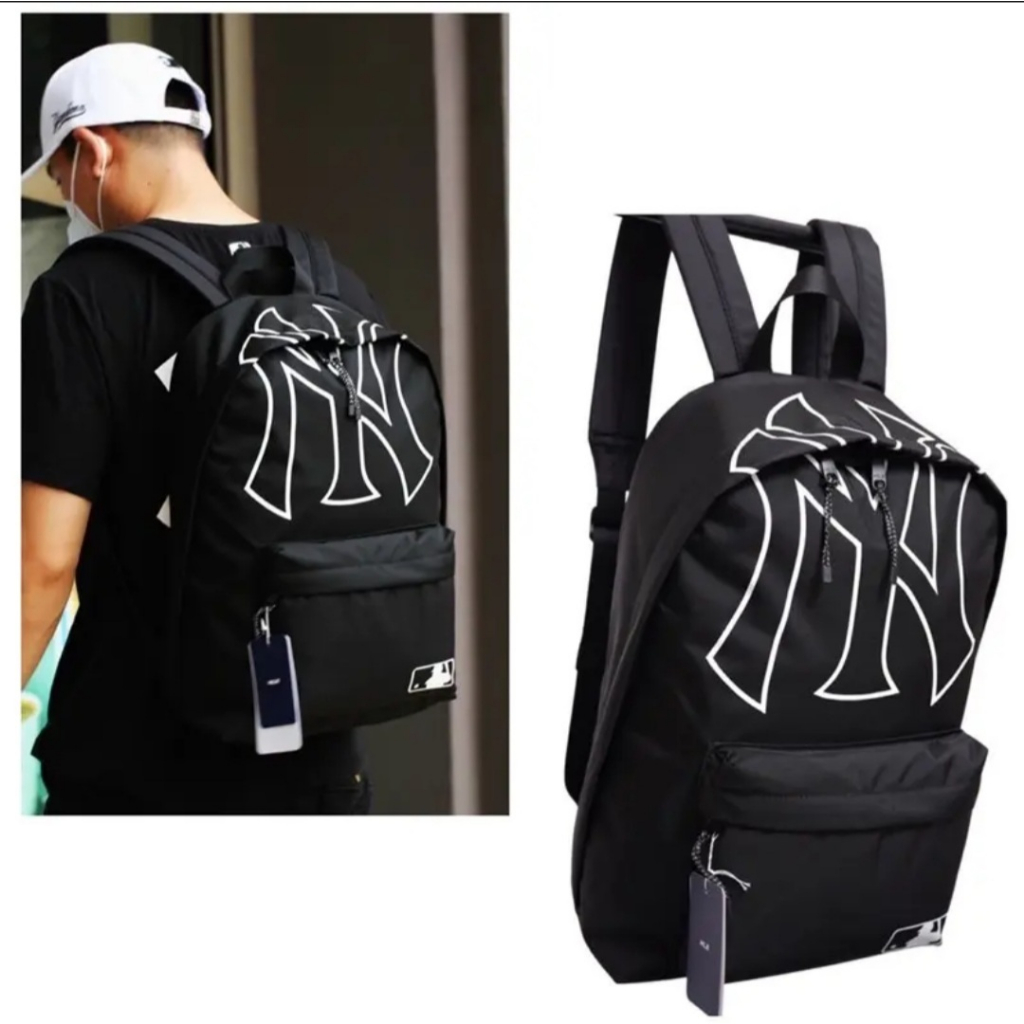 Balo MLB NY YANKEE Uzllang hàn quốc đi học, balo thời trang có ngăn đựng laptop cao cấp chống nước