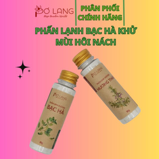 Phấn lạnh bạc hà bột khử mùi cơ thể Pơ Lang lọ 30gam
