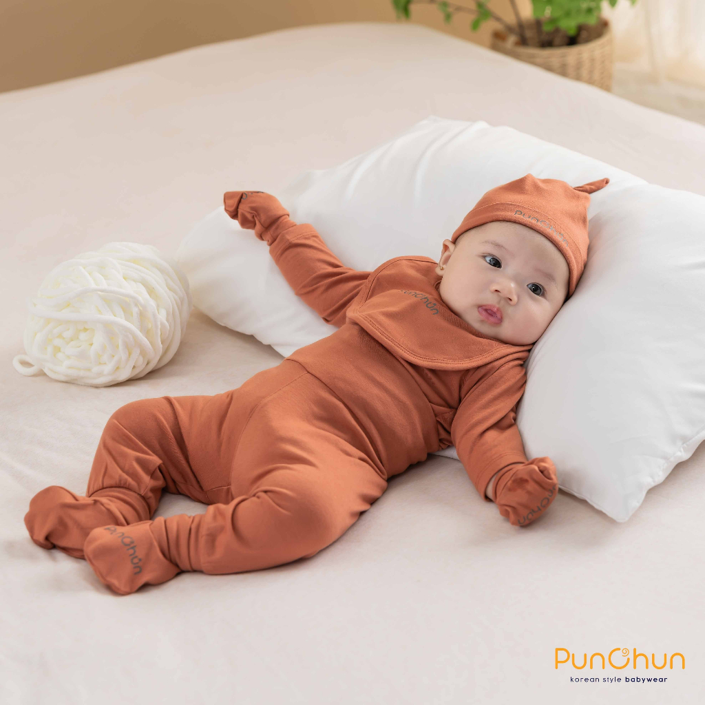 Punchun yếm cổ cho bé sơ sinh AW23