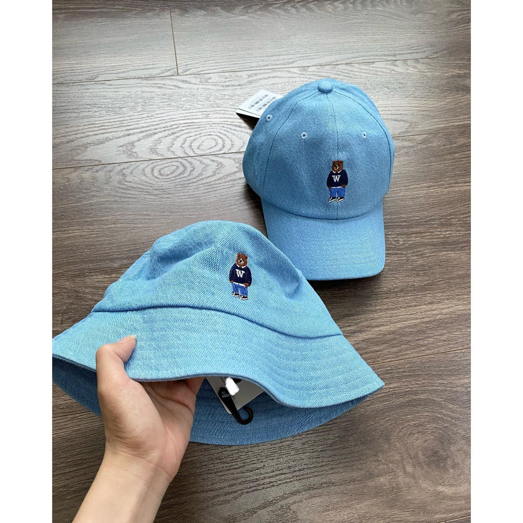 Mũ bucket Xịn Soter mũ lưỡi trai logo thuê gấu Whoau phong cách trẻ trung 10082305