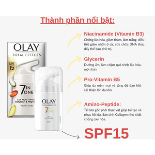 Kem dưỡng trắng Olay total effects