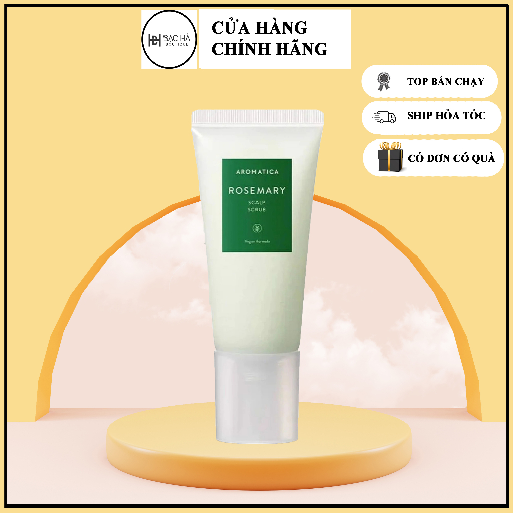 Tẩy Da Chết Da Đầu Aromatica Rosemary Scalp Scrub 165g