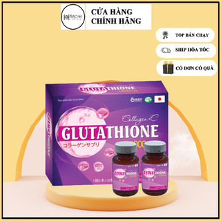 Set 2 lọ viên uống collagen +c glutathione 16000mg