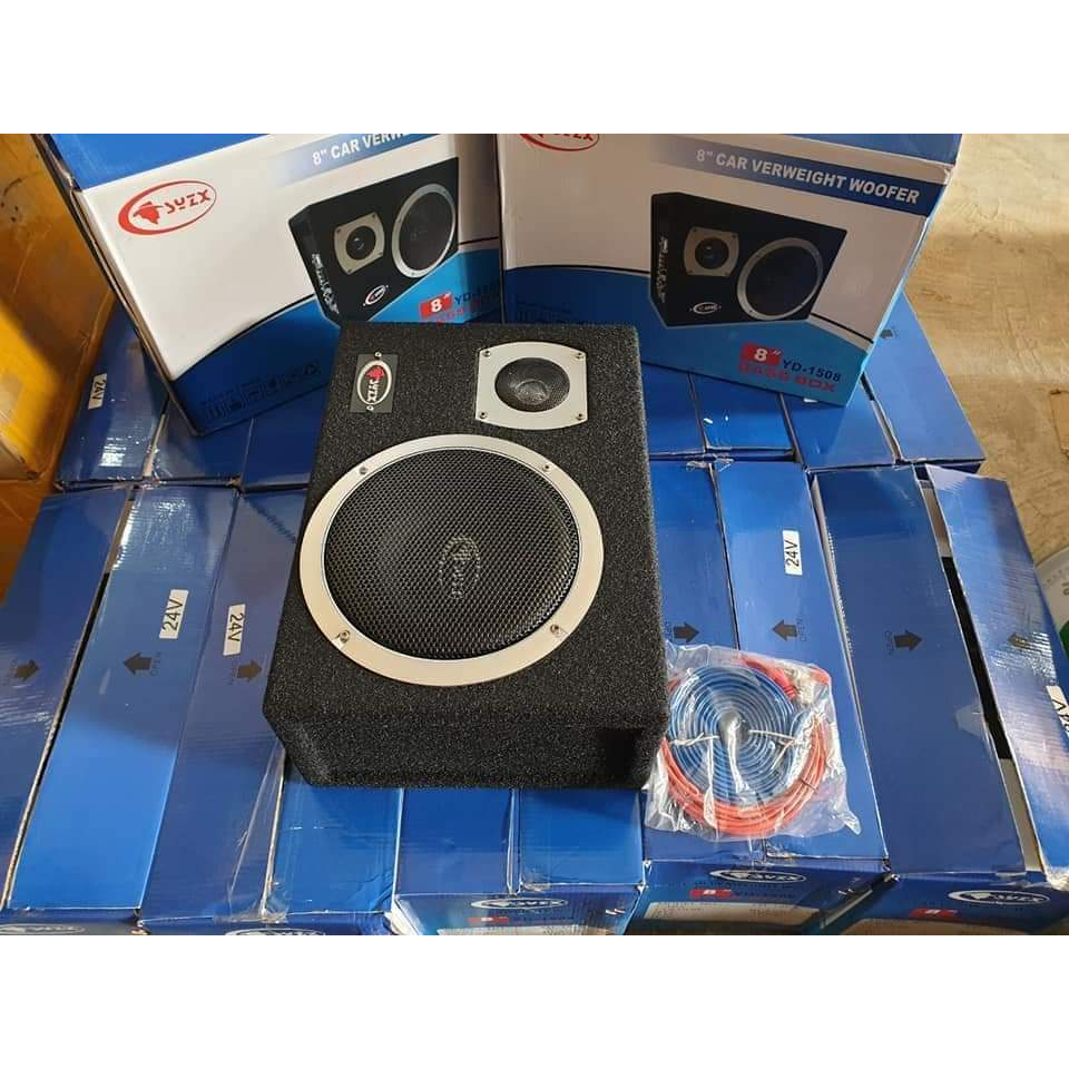 Sub Trầm Xanh. Loa Trâm Gỗ Hộp, Loa Sub Xe Tải,Bass 8in 12v 24v