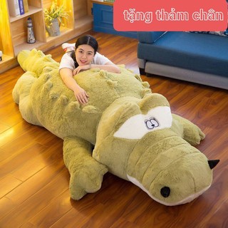 Gấu bông cá sấu xanh siêu to khổng lồ,thú nhồi bông cá sấu hàng nhập cao cấp đủ size
