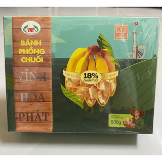 Hộp 500g bánh phồng chuối thơm ngon lạ miệng đặc sản Cà Mau