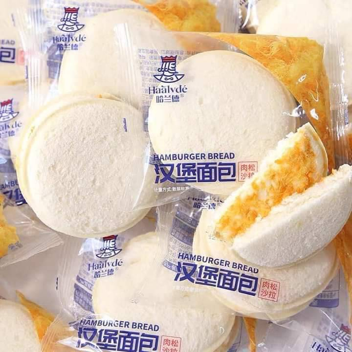 Bánh Hamburger sữa chua kẹp chà bông 1 cái