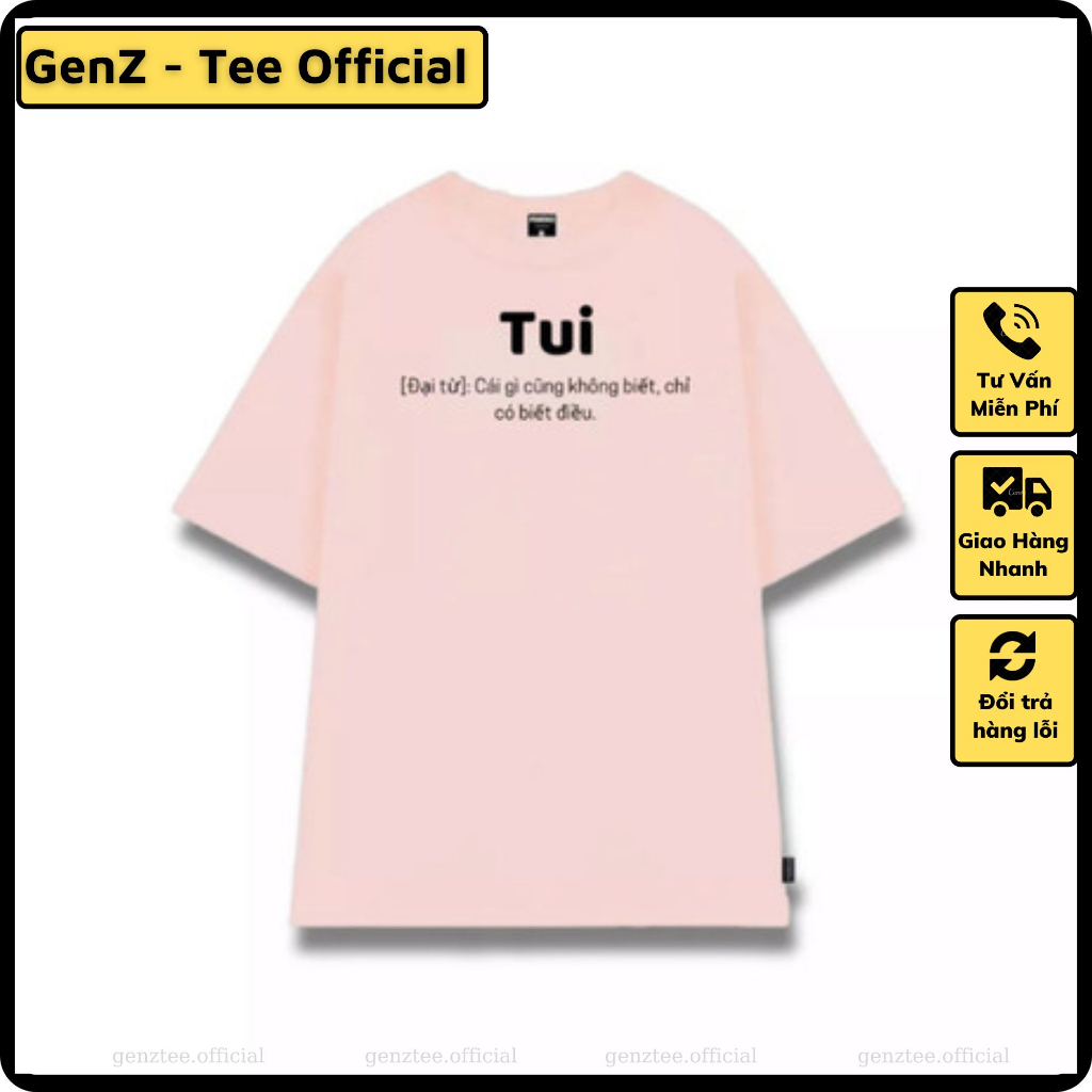 Áo thun nam nữ in chữ TUI hot trend, áo phông chất cotton mềm mát nam nữ đủ size