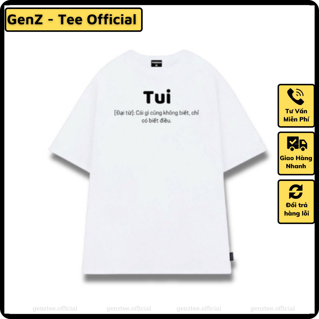 Áo thun nam nữ in chữ TUI hot trend, áo phông chất cotton mềm mát nam nữ đủ size