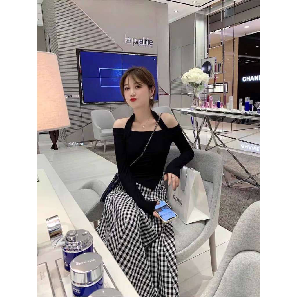 Áo trễ vai dài tay vạt chéo - 247store.vn - Aotrevaicheovat310_P8K9