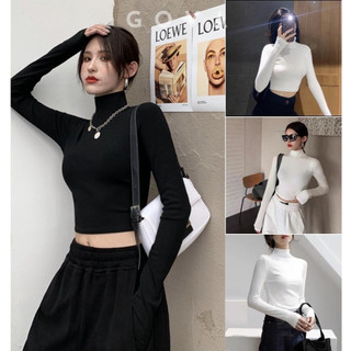 Áo croptop ôm body cổ lọ -247store.vn - aothuncaoco247_p7k7