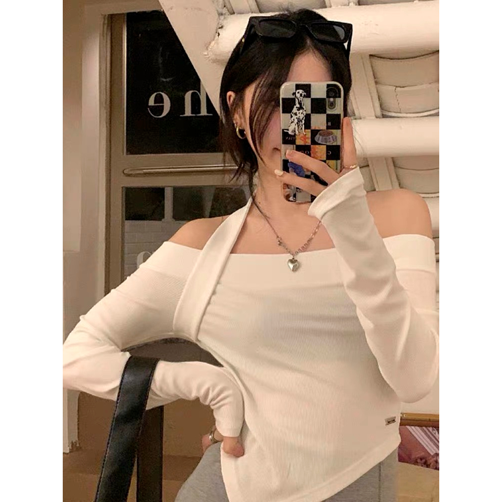 Áo trễ vai dài tay vạt chéo - 247store.vn - Aotrevaicheovat310_P8K9