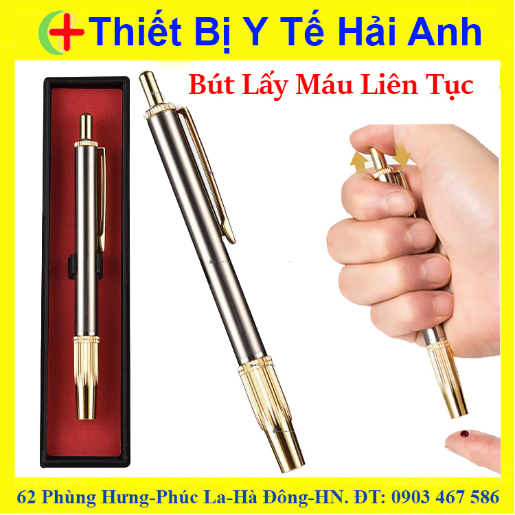 BÚT CHÍCH MÁU LIÊN TỤC CAO CẤP Dùng Lấy Máu Đo Đường Huyết, Giác Hơi
