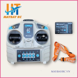 [Tặng kèm dây đeo TX] Bộ điều khiển 6 kênh microzone C6 mini (TX RX nâng cấp)