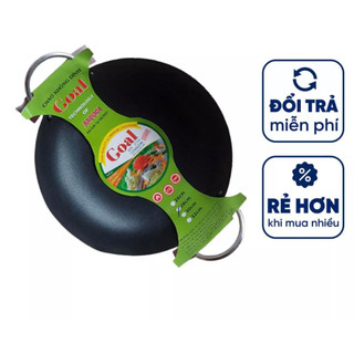 Hàng Việt Giá Rẻ - Chảo xào chống dính 2 quai lòng sâu Goal (20 - 44 cm) bằng hợp kim nhôm nguyên chất siêu bền