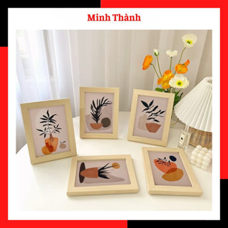   1  Khung tranh ảnh canvas TẶNG kèm ảnh để bàn treo tường trang trí decor để bàn học bàn làm việc kệ tủ kèm in ảnh 