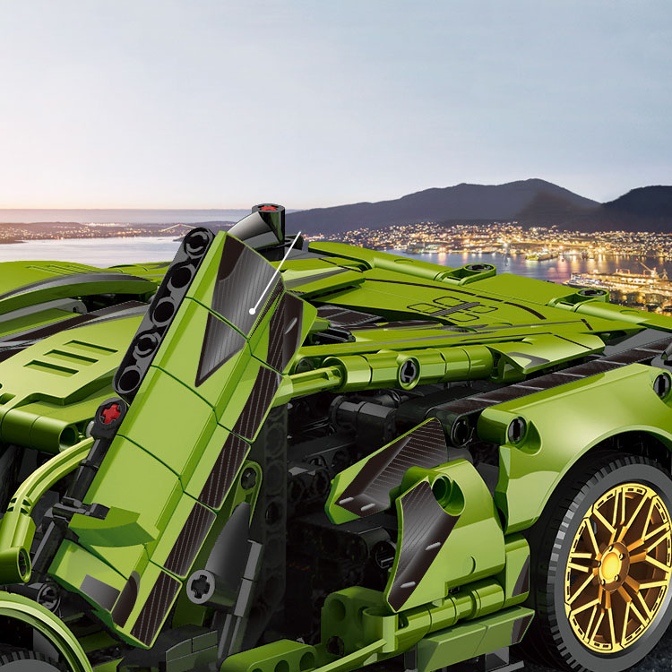 Đồ Chơi Lắp Ráp Kiểu Lego Mô Hình Siêu Xe Lamborghini Sian Tỉ Lệ 1:14 Điều Khiển Từ Xa RC No.JKC7101 Với 1000+PCS