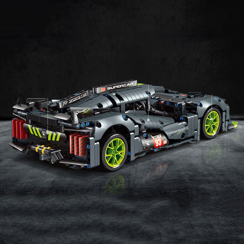Đồ Chơi Lắp Ráp Kiểu Lego Mô Hình Siêu Xe Peugeot 9X8 Hybrid Tỉ Lệ 1:14 Điều Khiển Từ Xa RC No.JKC7107 Với 1280+PCS