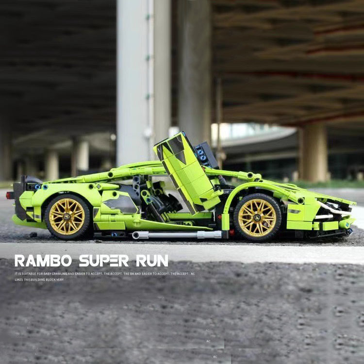 Đồ Chơi Lắp Ráp Kiểu Lego Mô Hình Siêu Xe Lamborghini Sian Tỉ Lệ 1:14 Điều Khiển Từ Xa RC No.JKC7101 Với 1000+PCS