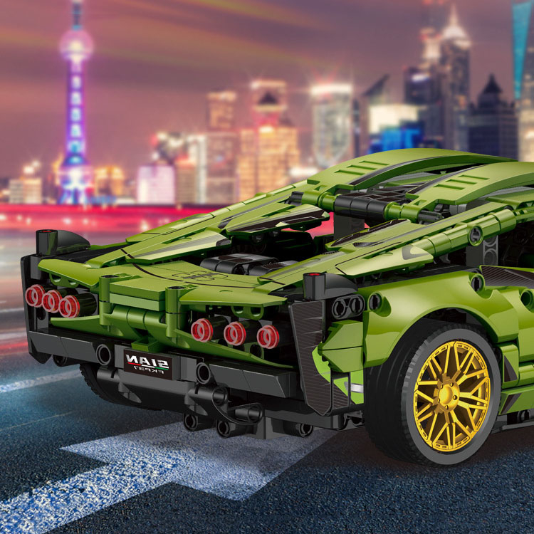 Đồ Chơi Lắp Ráp Kiểu Lego Mô Hình Siêu Xe Lamborghini Sian Tỉ Lệ 1:14 Điều Khiển Từ Xa RC No.JKC7101 Với 1000+PCS
