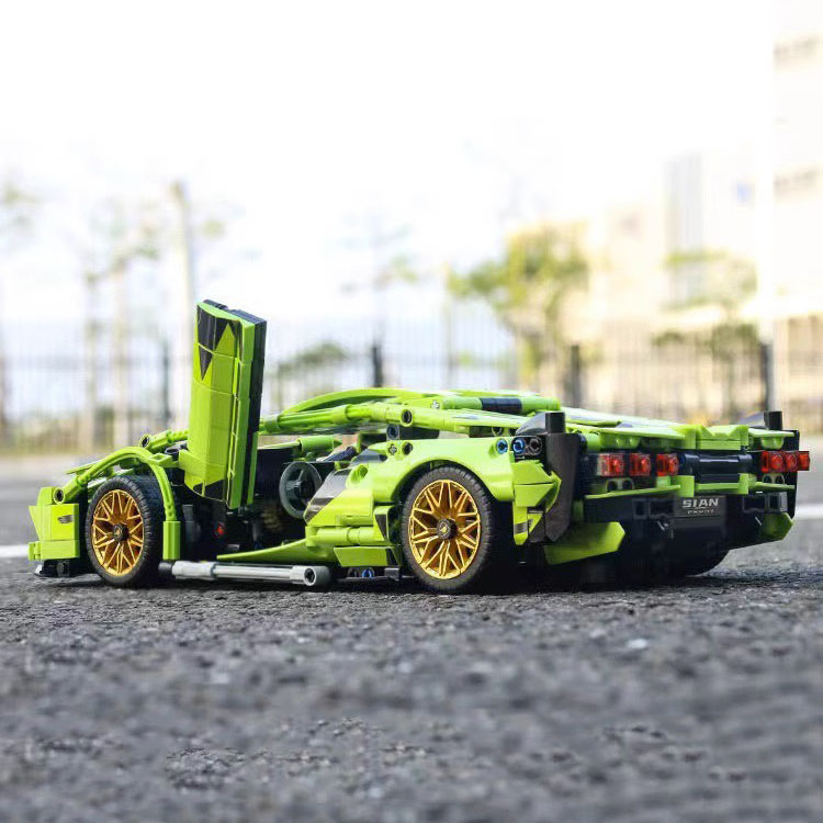 Đồ Chơi Lắp Ráp Kiểu Lego Mô Hình Siêu Xe Lamborghini Sian Tỉ Lệ 1:14 Điều Khiển Từ Xa RC No.JKC7101 Với 1000+PCS