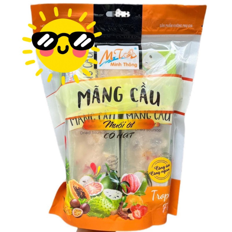 Mãng cầu sấy muối ớt Minh Thông CÓ HẠT 500gam